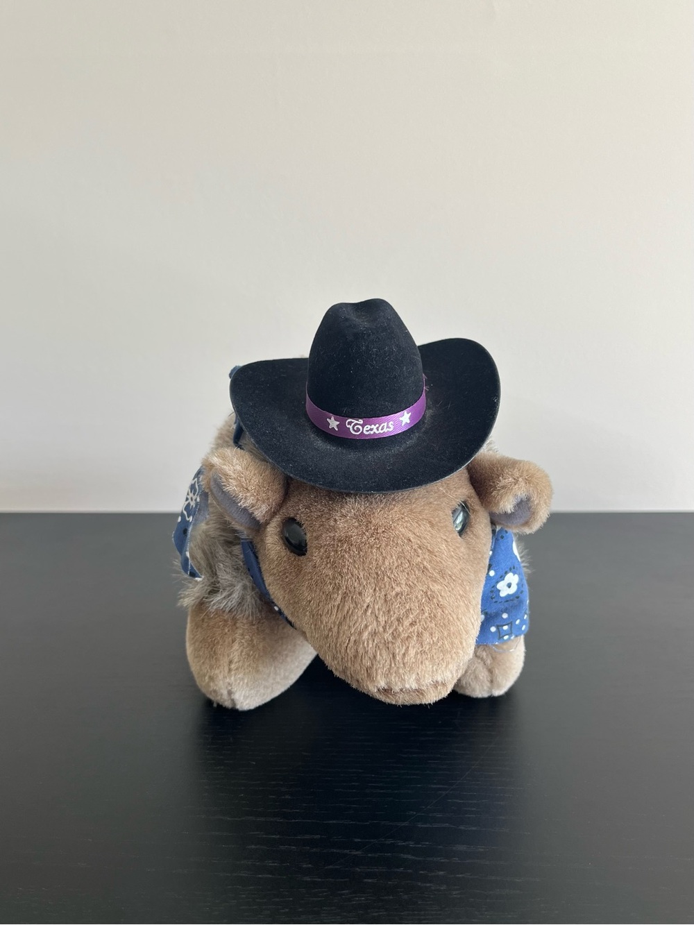 Yippie Yi Yay Texas Armadillo Stuffed Animal Plush Cowboy Hat Blue Bandana 12in - Picture 6 of 13